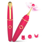Estimulador de clítoris y pezón con forma de pluma, vibrador para el punto G, herramientas de placer sexual